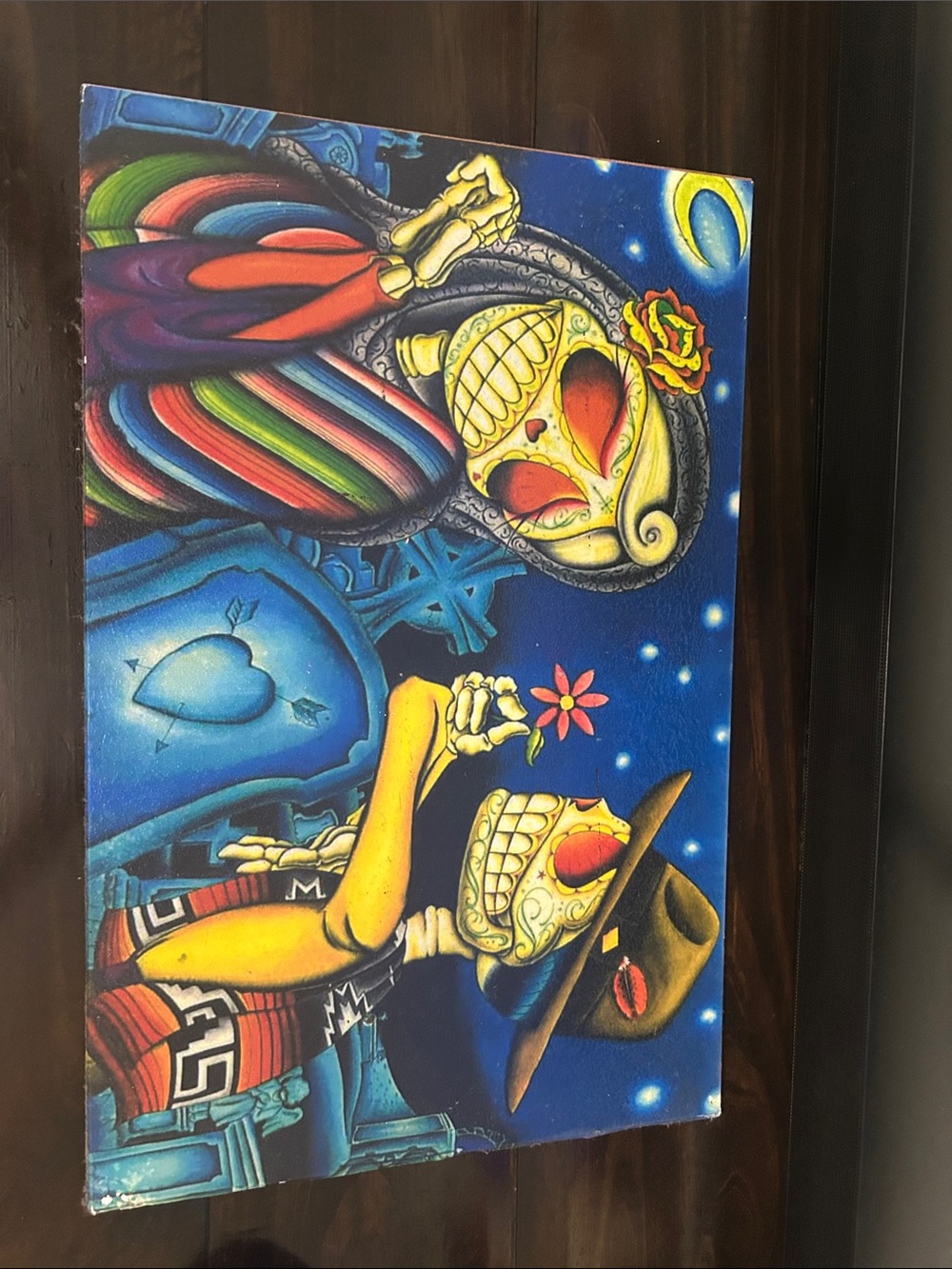 Day of the Dead Skeleton Lovers Colorful Art